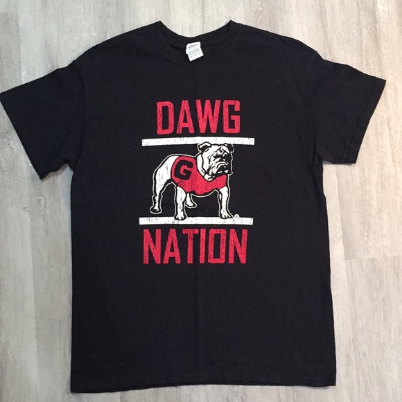 Gildan Tops - UGA Georgia Bulldogs Dawg Nation Tee M